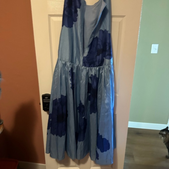 Hutch Blue Dress with Purple Floral Accents - Picture 4 of 7